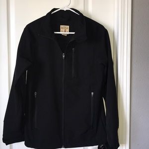 Men’s black soft shell jacket